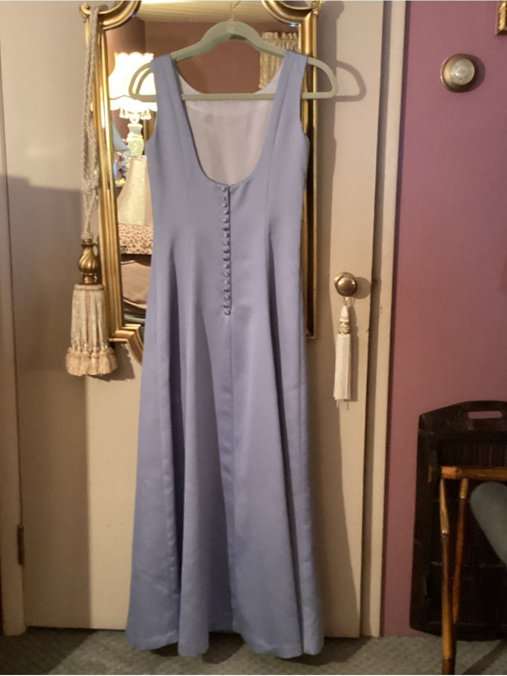 Michaelangelo Lavender A-Line Maxi Gown - Picture 4 of 4